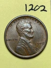 1909-VDB LINCOLN WHEAT CENT, VERY HIGH GRADE!, XF-AU #1202