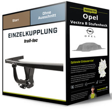 Starre Anhängerkupplung für OPEL Vectra B 09.1995-04.2002 Typ 36/ J96 trail-tec