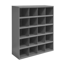 Durham Mfg 351-95 Pigeonhole Bin Unit, 33.75 In W X 12 In D X 42 In H, 20