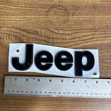2018-2025 Jeep Wrangler/Gladiator Fender BLACK JEEP Emblem/Nameplate 68540635AA