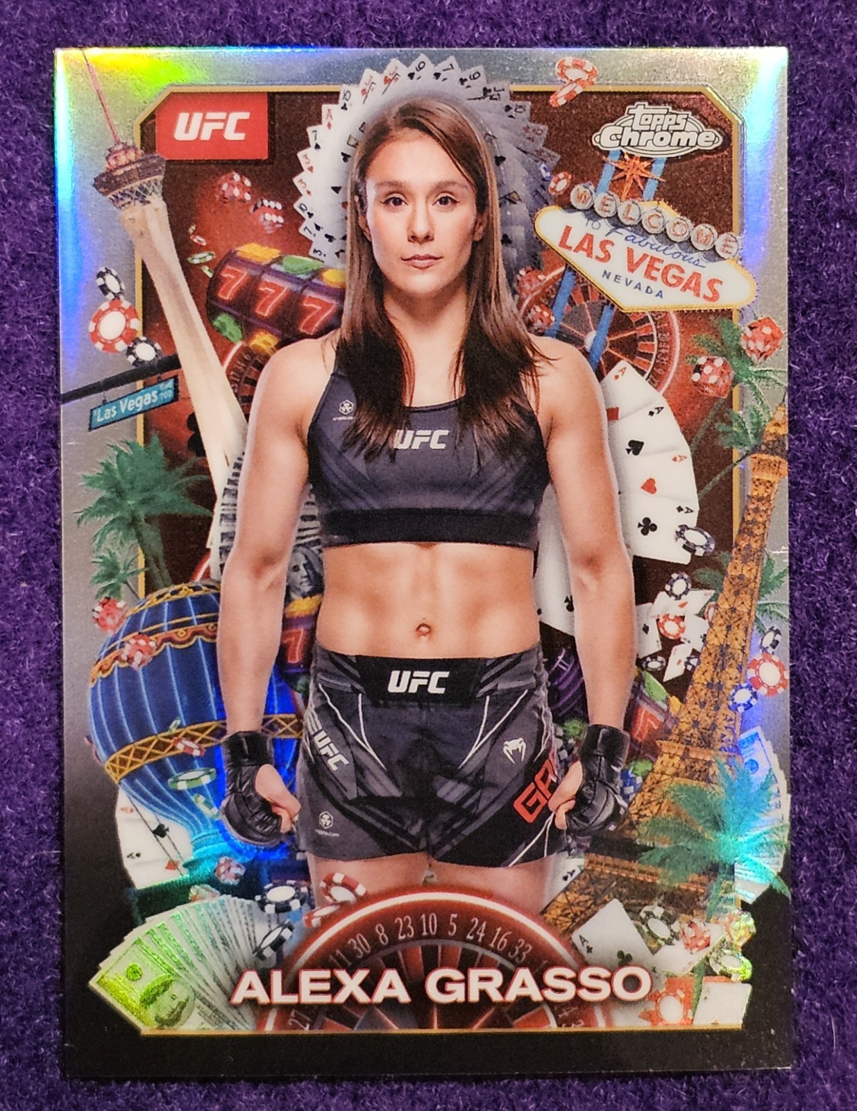 2025 Topps Chrome UFC - Alexa Grasso - Titans - SSP Insert - #TNS-1