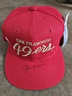 Joe Montana Signed 1990's 49ers Sports Specialties Wool Snapback Hat NWT — photo 1