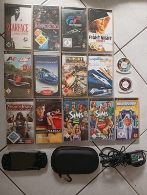 PSP 2004 Konsole mit Case und 15 Spielen