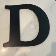 Hobby Lobby Black MDF Decorative Hanging Letter D Wall Plaque