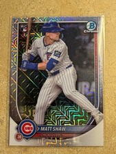 2025 Bowman Chrome Matt Shaw #46 Mega Box Mojo Refractor RC Cubs