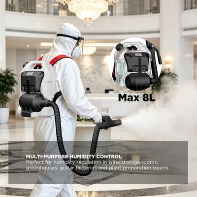XPOWER F-80 Backpack electric fogger 220-240V/50Hz 900W,8000ML & 6.1m power cord