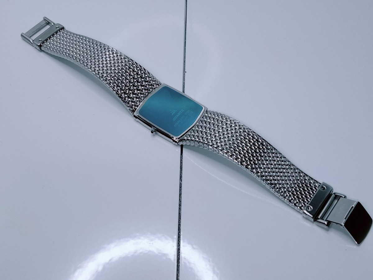 Vtg 1995 Seiko Credor 2F70-5380 Blue Banded Agate Stone Dial Qz