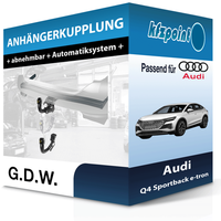 G.D.W. AnhäNgekupplung Abnehmbar Passend FüR Audi Q4 Sportback E-Tron 21- Neu