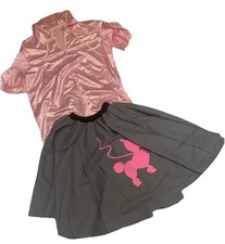 Adult Womens 50s Sock Hop Poodle Skirt Costume Halloween M Rubies