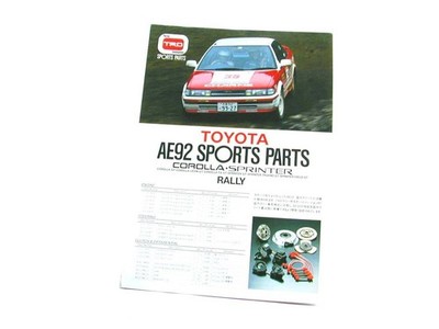 0520 Trd Catalog Levin Trueno Ae92 4Ag Rally Parts 1988 Old Car
