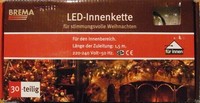 Lichterkette 30-Tlg Mit Schaft Led Lichterkette Innen Klare Birnen 30Er Brema