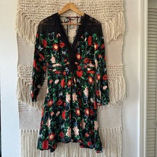 NWT: Anthropologie Lacy V-Neck Mini Dress sz 4