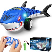 Remote Control Shark Car Toys for Kids,2.4GHz RC Cars Simulation Shark with Cool