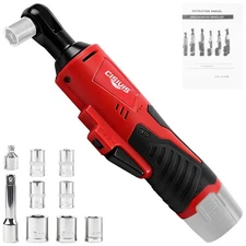 Cisivis 12V Cordless Ratchet Wrench 3/8" Electric Ratchet Wrench