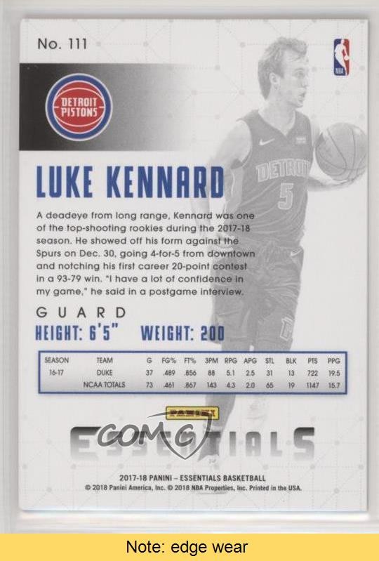2017-18 Panini Essentials Luke Kennard #111 READ 1u6 thumbnail 2