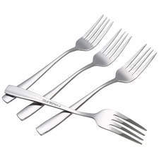 12-Piece Stainless Steel Dessert Forks Silverware Set Dessert Forks