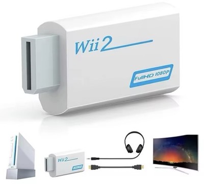 Full HD HDMI-Compatible Adapter For Wii Console Converter 3.5mm Jack Audio Video