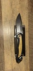 WarTech Black/Gold Drop Point Liner Lock Manual Pocketknife Glass Breaker — photo 1
