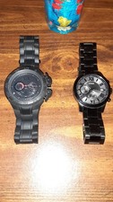 Armani Exchange AX1187 Orologio Uomo E Guess Orologio Uomo Acciaio Nero Combo