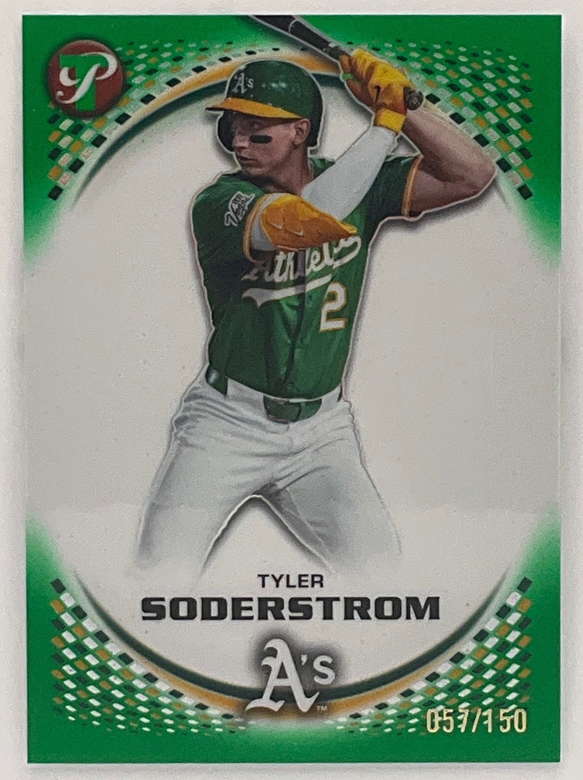 2026 Topps Pristine Tyler Soderstrom Green Refractor /150 #159 Athletics
