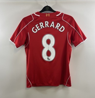 Liverpool Gerrard 8 Home Football Shirt 2014/15 Adults Small