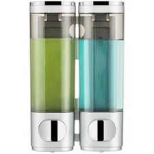 Shampoo and Conditioner Dispenser 2 Chamber No Drill