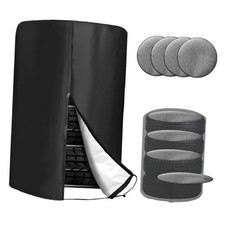 Tire Cover with 4 Felt Pads, Waterproof 420D Oxford Spare Tire 1pcs with Pads
