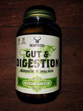 Heart & Soil Gut Digestion  Supplement 500 Mg 180 Ct Exp 2028 FREE SHIPPING 