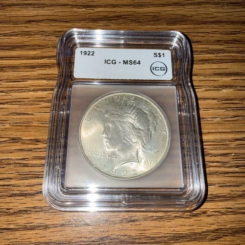 ICG MS64 1922 Peace Dollar