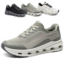 Men's Lightweight Mesh Walking Shoes Casual Sneakers Lace Up Athletic Shoes