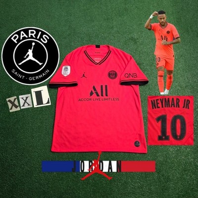 Jordan X PSG Neymar Jr #10 2019/2020 Away Infrared Soccer Jersey