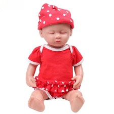38cm 1420g Full Body Silicone Reborn Baby Doll Realistic Soft Doll with Clothes