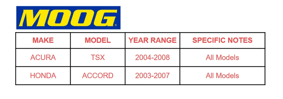 Pair MOOG Front Upper Control Arm w/ Ball Joints for 2004-2007 Acura TSX Accord Foto 2 de 4