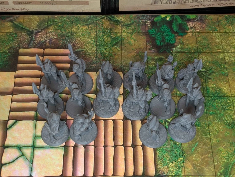 Paquete de 16 Lizardman - Miniaturas para D&D, Pathfinder y TTRPG Foto 2 de 4