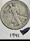 1941 50C Walking Liberty Half Dollar. 90% Silver. #1614
