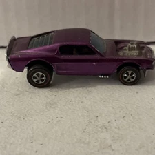 RARE COLOR 1970 Hot Wheels Redline Mustang Boss Hoss Purple/magenta Original HK