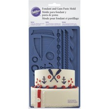 Wilton Easy Nautical Fondant Sugarpaste Gumpaste Silicone Cake Decorating Mould