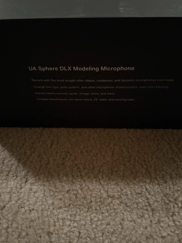 Universal Audio Sphere DLX Modeling Condenser Microphone BRAND NEW IN BOX - Image 2 of 2