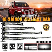 12223252 Led Light Bar Single Row Spot Flood Offroad Truck Driving Fog Light