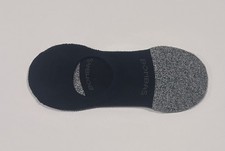 Calze Bombas Imbottite (Comfort) No Show - Nero/Grigio - Uomo Large Nuove senza etichette