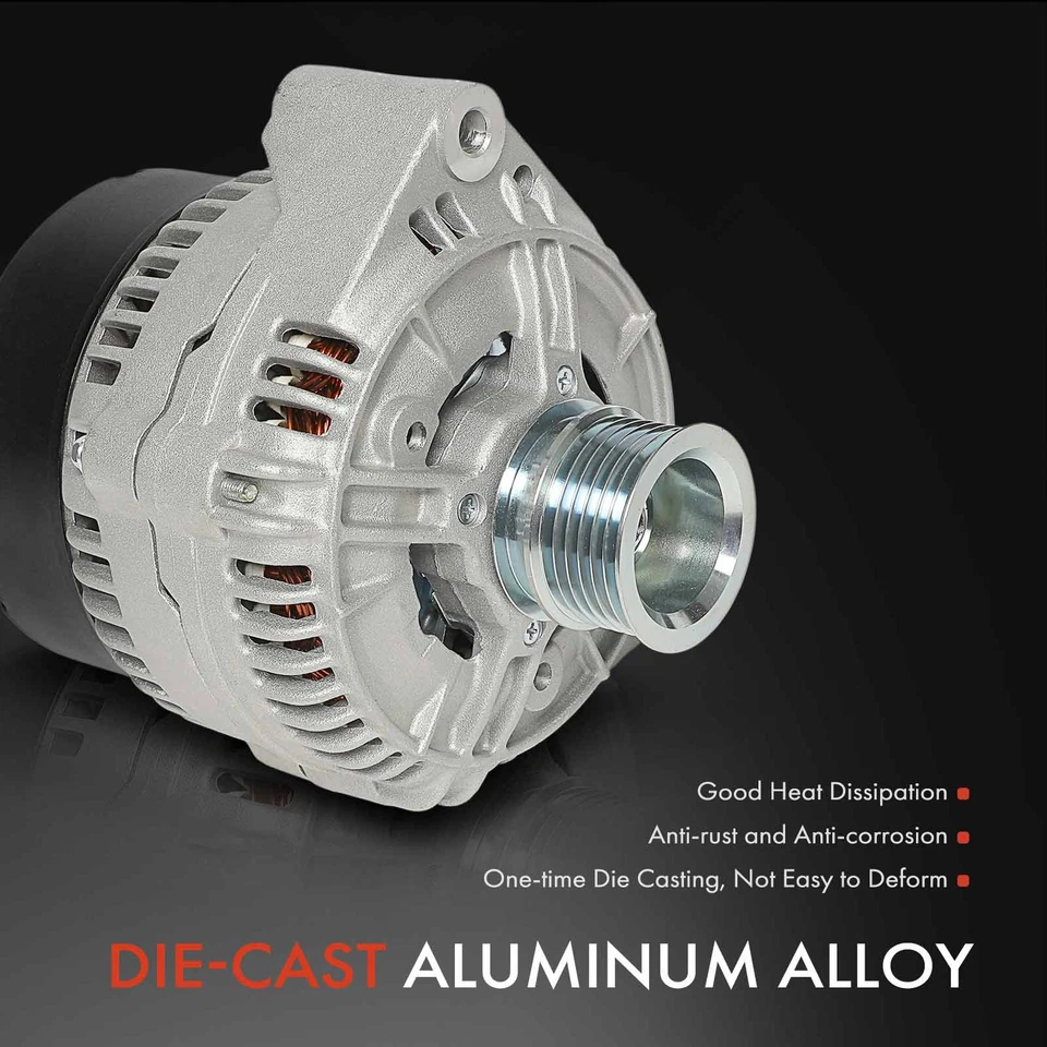 Alternator for Mercedes-Benz S420 S500 S320 600SEL 120A 14V CW 8-Groove Pulley - Image 4 of 4