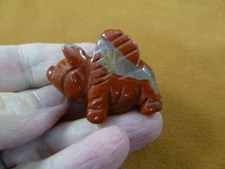 Y-PIG-FL-573 baby red Jasper white quartz FLY flying PIG pigs gemstone FIGURINE