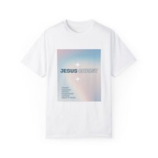 Faith-Inspired Garment-Dyed T-Shirt, Christian Gift, Spiritual Tee, Religious