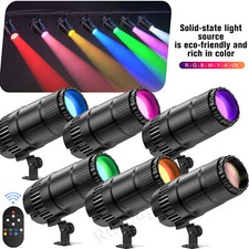 50W 7IN1 RGBWYP+CYAN LED Pin Spot Light for Disco Mirror Ball DJ Party Bar Club