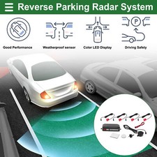 Reverse Backup Radar System Reverse Parking Sensors Rear 4Pcs Parking Sensors