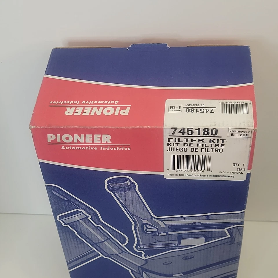 Kit de filtro de transmisión Ford Escape Contour Probe Pioneer 745180 Foto 4 de 4