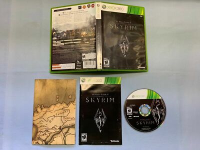The Elder Scrolls V 5 : Skyrim Microsoft Xbox 360 TESTED Complete CIB ...