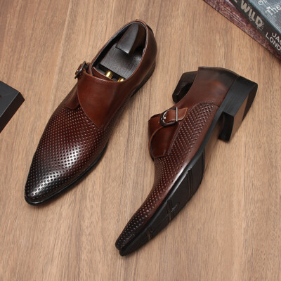 Spring Summer Men's Real Leather Dress Derby Shoes Eyelet Breathable Monk Strap | eBay Spring Summer Men's Real Leather Dress Derby Shoes Eyelet Breathable Monk Strap | eBay