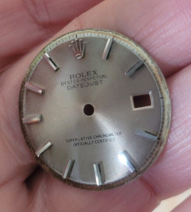 Vintage Rolex 36mm 1601/1603 non-Q set tropical gray brown aged dial