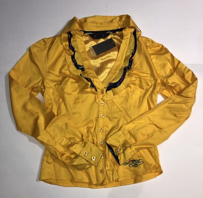 COOGI Womans Top In Yll/Multi. NWT Retail $88! Size M 100% Authentic!